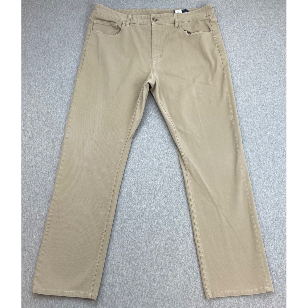 Vineyard Vines Jeans Mens 36 x 32 Beige Cotton Blend Stretch Straight